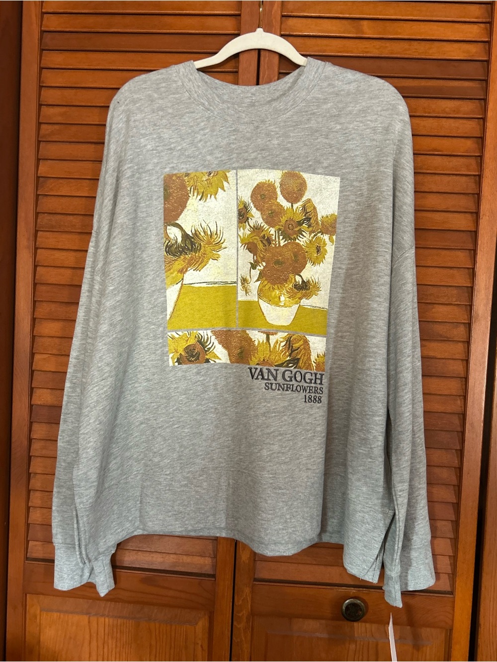 Fleurish Sweatshirt with Van Gogh Sunflowers